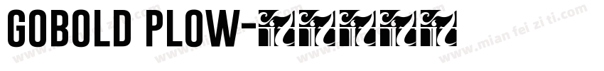 gobold plow字体转换